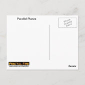 Parallelle vlakken briefkaart (Achterkant)