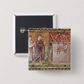 Paralytic of Capharnaum Vierkante Button 5,1 Cm (Voorkant /achterkant)