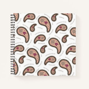 Paramecia Paisley Biology White Notitieboek