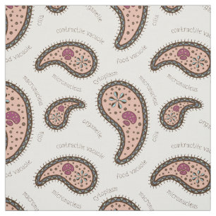 Paramecia Paisley Schattige Microbe Biologie Weten Stof