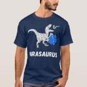 Paramedic Dinosaurs Funny EMT Dino First TRex T-shirt (Voorkant)