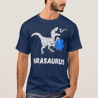 Paramedic Dinosaurs Funny EMT Dino First TRex T-shirt