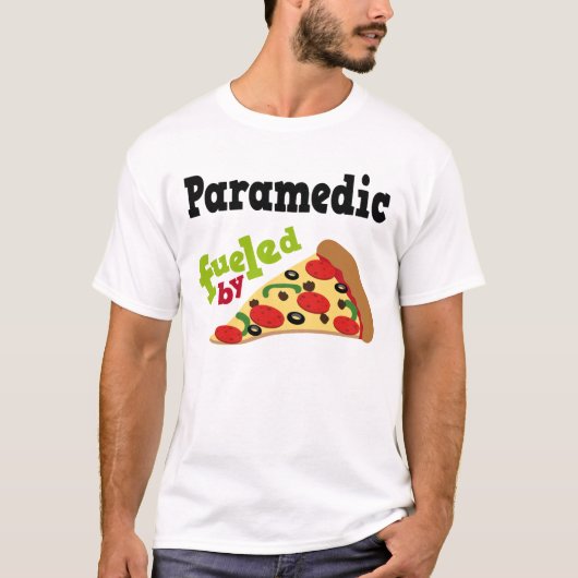 Paramedic (Funny) Pizza T Shirt (Voorkant)