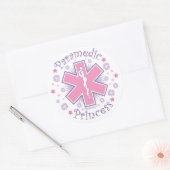 Paramedic Princess Ronde Sticker (Envelop)