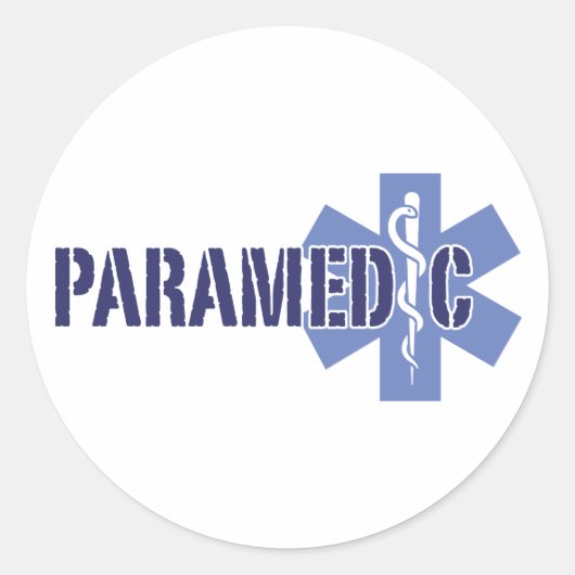 Paramedic Ronde Sticker (Voorkant)