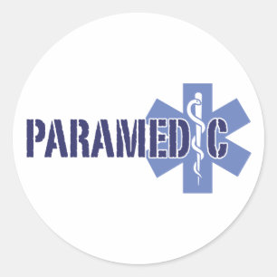 Paramedic Ronde Sticker
