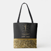 Paramedic - Sac fourre-tout noir et or (Dos)