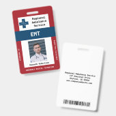 Paramedic Security ID Badge (Voor- en achterkant)