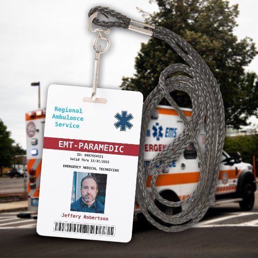 Paramedic Security ID Badge
