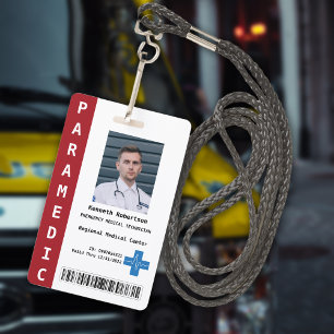 Paramedic Security ID Badge