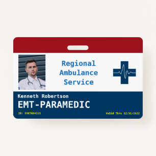 Paramedic Security ID Badge
