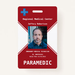 Paramedic Security ID Badge