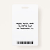 Paramedic Security ID Badge (Achterkant)