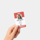 Paramedic Simple Photo ID Badge (Handheld)