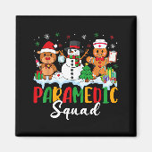 Paramedic Squad Reindeer Snowman Gingerbread Chris Magneet (Voorkant)
