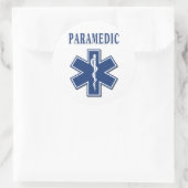 Paramedic Star of Life Ronde Sticker (Tas)