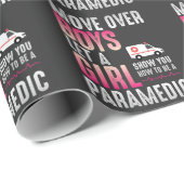 Paramedicale hulpverleningsmeisje cadeaupapier (Rol Hoek)