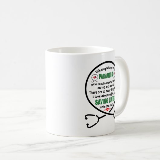 Paramedic's Mug. Cette Mug Appartient À Un Paramèt (Devant droit)