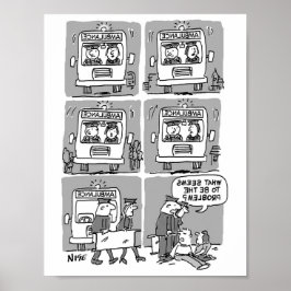 Paramedics wonen een ongeval bij. Grappig Poster