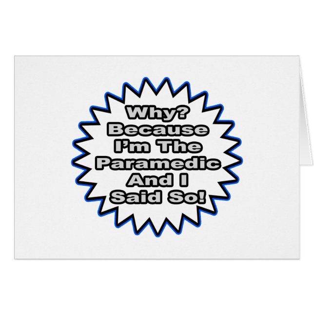 Paramedicus...omdat ik het zei (Voorkant Horizontaal)