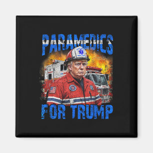 Paramedicus voor Trump Funny Trump brandweerman Magneet