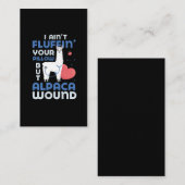 Paramedische Alpaca Wound Care Neurse Trauma EMT Visitekaartje (Voorkant / Achterkant)