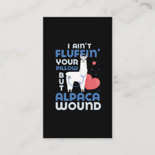 Paramedische Alpaca Wound Care Neurse Trauma EMT Visitekaartje