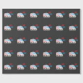 Paramedische Ambulance Car wee Cadeaupapier (Vlak)