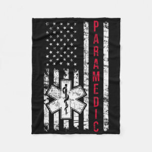 Paramedische Amerikaanse vlag Onafhankelijkheidsda Fleece Deken