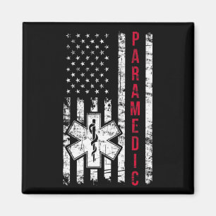 Paramedische Amerikaanse vlag Onafhankelijkheidsda Magneet