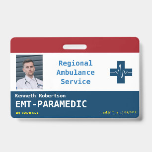 Paramedische beveiligings-ID-badge Badge