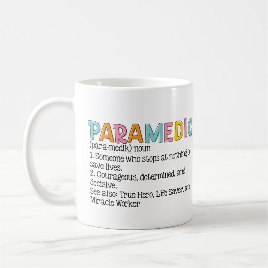 Paramedische definitie koffiemok (Links)