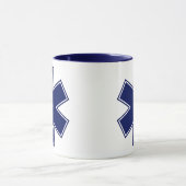 Paramedische EMT EMS Cross met aangepaste kleuren Mok (Midden)