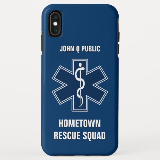 Paramedische EMT EMS Name Sjabloon Case-Mate iPhone Case (Achterkant)