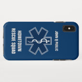 Paramedische EMT EMS Name Sjabloon Case-Mate iPhone Case (Achterkant (horizontaal))
