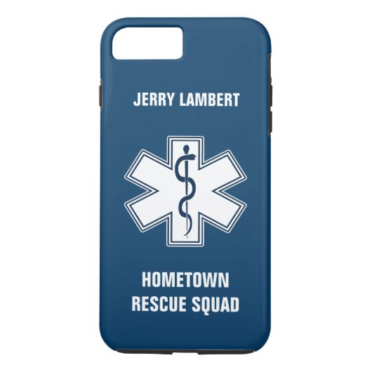 Paramedische EMT EMS Name Sjabloon Case-Mate iPhone Case (Achterkant)