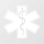 Paramedische EMT EMS Window Cling Raamsticker (Vel)