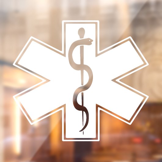 Paramedische EMT EMS Window Cling Raamsticker (Vel 2)