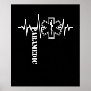 Paramedische hartslag verpleegkundige arts poster