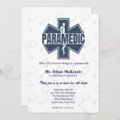 Paramedische pensionering Denim textuur Kaart (Voorkant / Achterkant)