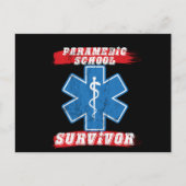Paramedische School Survivor Afstuderen Briefkaart (Voorkant)