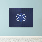 Paramedische spoeddiensten voor sterren canvas afdruk (Insitu (Houten vloer))