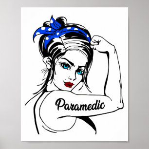 Paramedische spoedhulp EMS Rosie de Riveter Poster