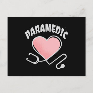 Paramedische stethoscoop met hart briefkaart