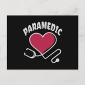 Paramedische stethoscoop met hart briefkaart (Voorkant)