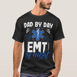 Paramedische vader overdag ontmoet bij nacht vader t-shirt