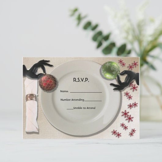 Paramètre d'emplacement élégant personnalisé Carte (Debout devant)