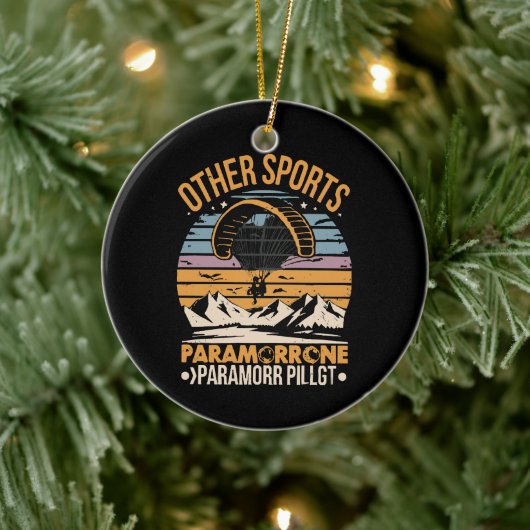 Paramotor Piloot Paramotoring Keramisch Ornament (Boom)