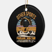 Paramotor Piloot Paramotoring Keramisch Ornament (Links)