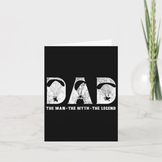 Paramotoring papa de man de mythe de legende vader kaart (Voorkant)